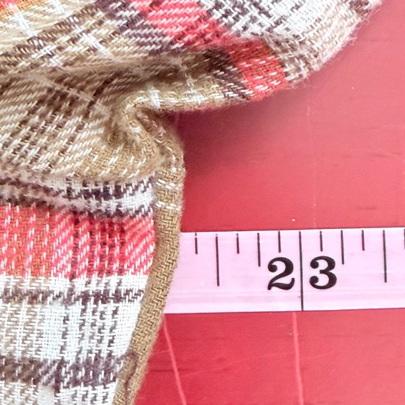 Wrangler Western Shirt Womens Large Brown Plaid Lace Pearl Snap Boho Cowgirl - Picture 7 of 9